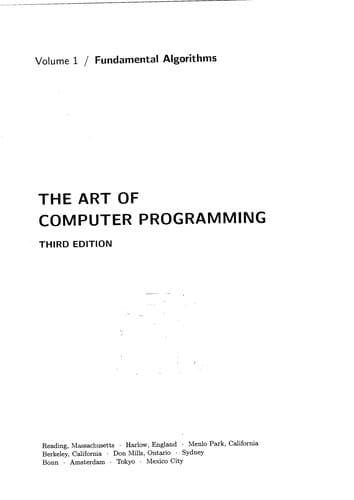 Tapa de The art of computer programming