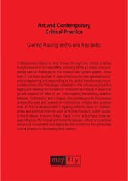 Tapa de Art and contemporary critical practice