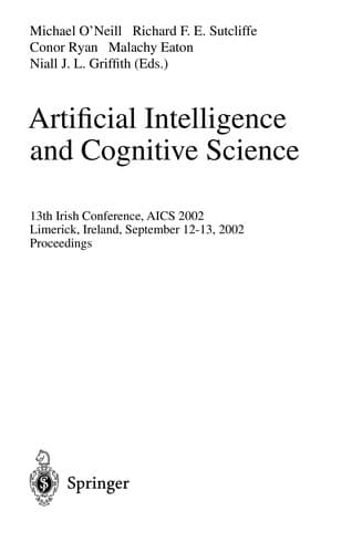 Tapa de Artificial Intelligence and Cognitive Science