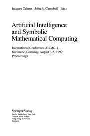 Tapa de Artificial intelligence and symbolic mathematical computing