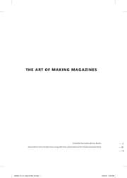 Tapa de The art of making magazines