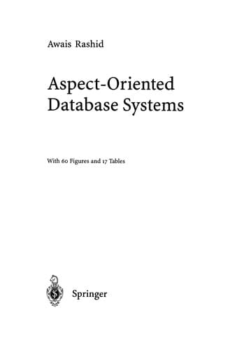 Tapa de Aspect-Oriented Database Systems