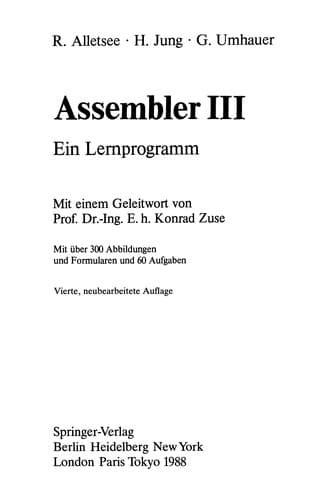 Tapa de Assembler III