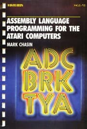 Tapa de Assembly language programming for the Atari computers