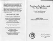 Tapa de Astrology psychology and the four elements
