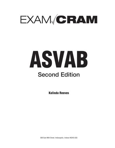 Tapa de ASVAB exam cram