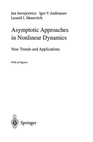 Tapa de Asymptotic Approaches in Nonlinear Dynamics