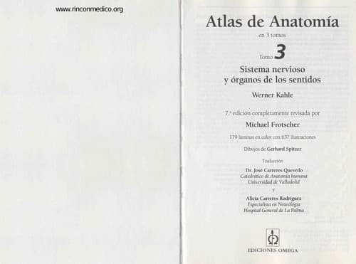 Tapa de Atlas de anatomía