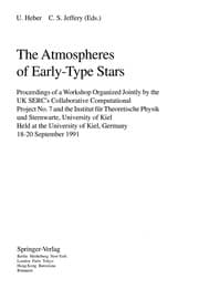 Tapa de The Atmospheres of early-type stars