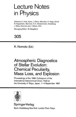 Tapa de Atmospheric diagnostics of Stellar evolution