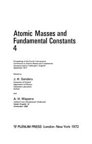 Tapa de Atomic Masses and Fundamental Constants 4