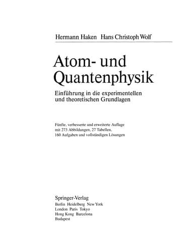 Tapa de Atom- und Quantenphysik