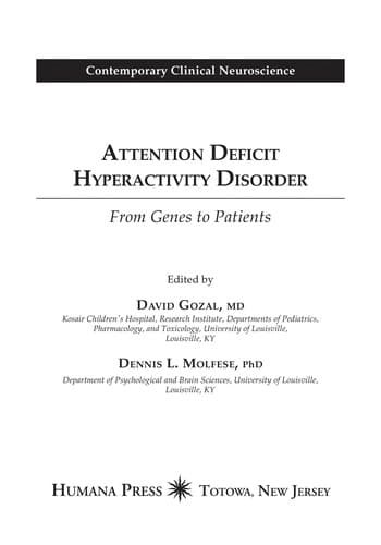 Tapa de Attention deficit hyperactivity disorder