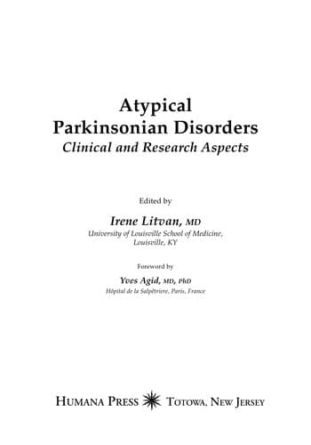 Tapa de Atypical Parkinsonian disorders