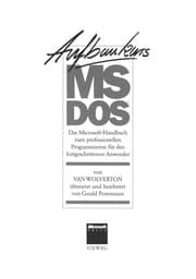 Tapa de Aufbaukurs MS-DOS