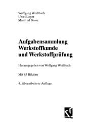 Tapa de Aufgabensammlung Werkstoffkunde und Werkstoffprüfung