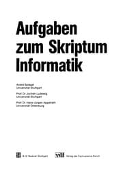 Tapa de Aufgaben zum Skriptum Informatik