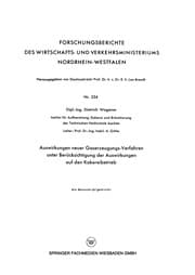 Tapa de Auswirkungen neuer Gaserzeugungs-Verfahren unter Berücksichtigung der Auswirkungen auf den Kokereibetrieb