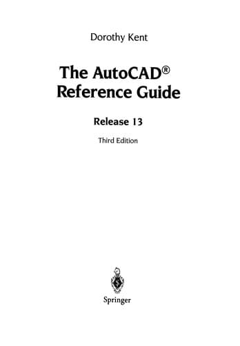 Tapa de The AutoCAD® Reference Guide