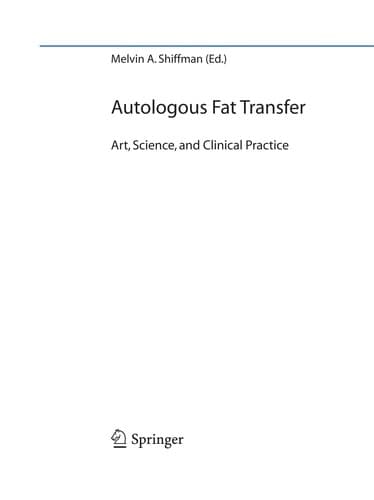 Tapa de Autologous fat transfer