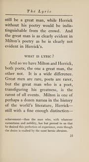 Tapa de The lyric, an essay. --