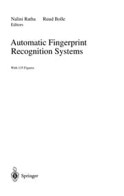 Tapa de Automatic fingerprint recognition systems