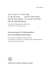 Tapa de Automatisierung der Werkzeugmaschine für die spanabhebende Bearbeitung