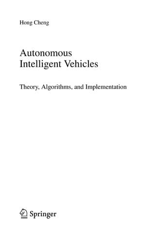 Tapa de Autonomous Intelligent Vehicles