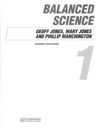 Tapa de Balanced science