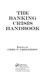 Tapa de The banking crisis handbook