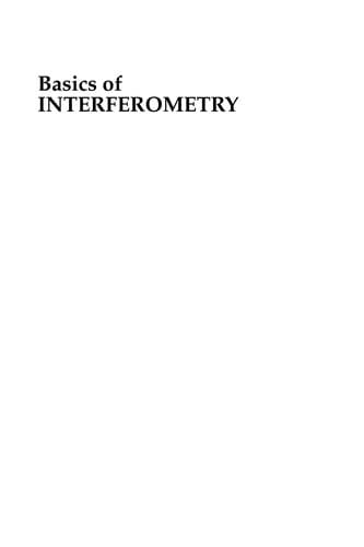 Tapa de Basics of interferometry