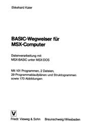 Tapa de BASIC-Wegweiser für MSX-Computer