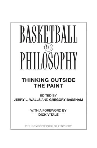 Tapa de Basketball and philosophy