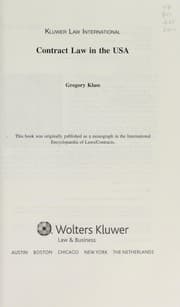 Tapa de Contract law in the USA