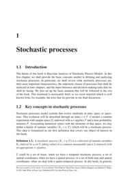 Tapa de Bayesian analysis of stochastic process models