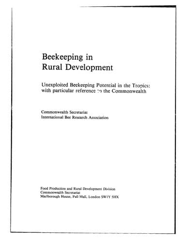 Tapa de Beekeeping in rural development