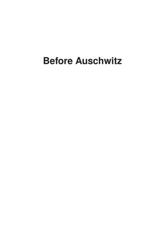 Tapa de Before Auschwitz