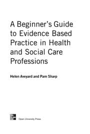 Tapa de A beginner's guide to evidence based practice in health and social care professions