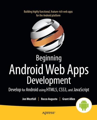 Tapa de Beginning Android web apps development