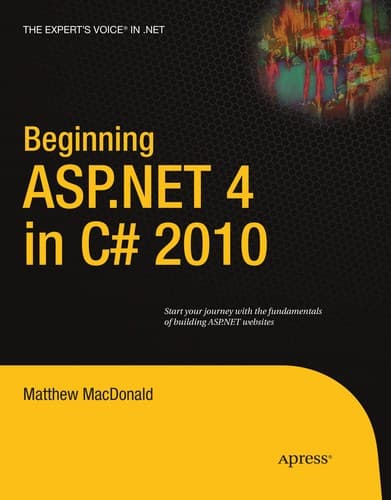 Tapa de Beginning ASP.NET 4 in C# 2010