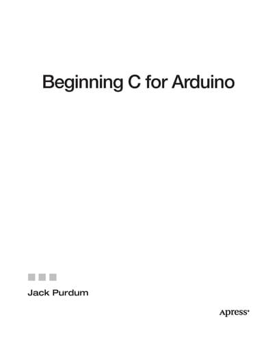 Tapa de Beginning C for Arduino