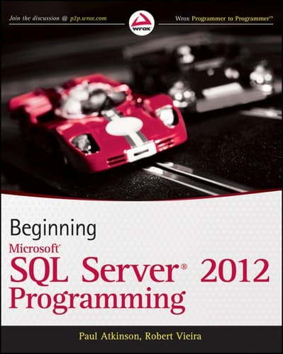 Tapa de Beginning Microsoft SQL Server 2012 programming
