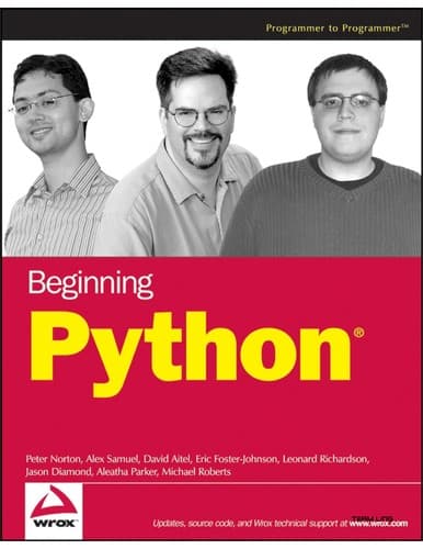 Tapa de Beginning Python