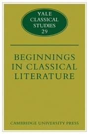 Tapa de Beginnings in classical literature