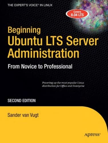 Tapa de Beginning Ubuntu LTS server administration