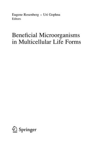 Tapa de Beneficial microorganisms in multicellular life forms