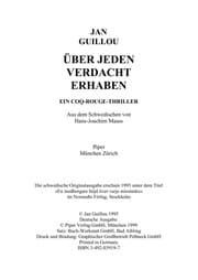 Tapa de Über jeden Verdacht erhaben