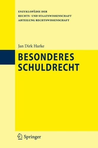 Tapa de Besonderes Schuldrecht