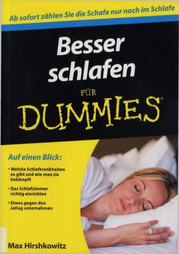 Tapa de Besser schlafen für Dummies