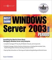 Tapa de Best damn Windows server 2003 book period